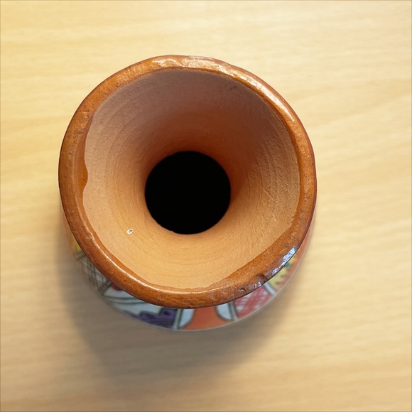 Red Pottery Small Accent Vase - Decor - Picture 5 of 5